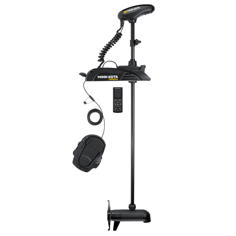 Moteur de pêche à la traîne Minn Kota Terrova 80 avec télécommande sans fil - Double spectre CHIRP - 24 V - 80 lb - 72 po