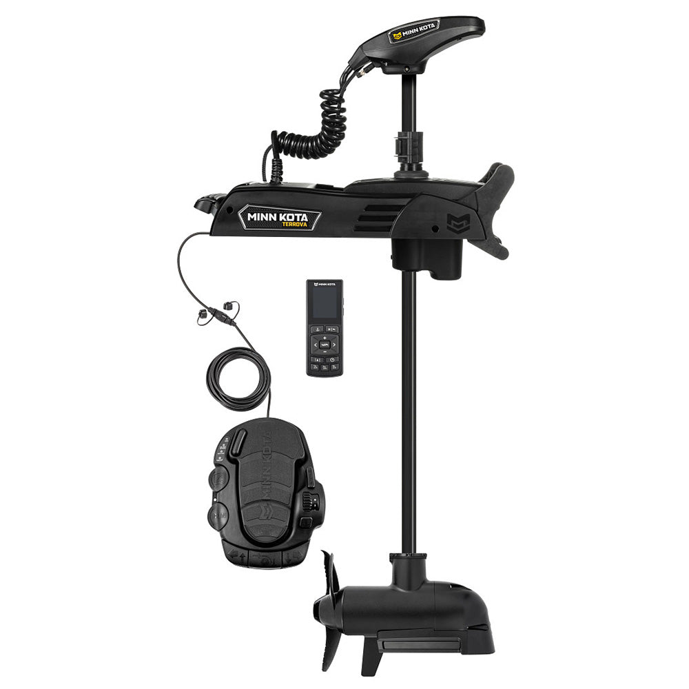 Moteur de pêche à la traîne Minn Kota Terrova QUEST 90/115 avec télécommande sans fil - Imagerie latérale/inférieure MEGA - 24/36 V - 90/115 lb - 45 po