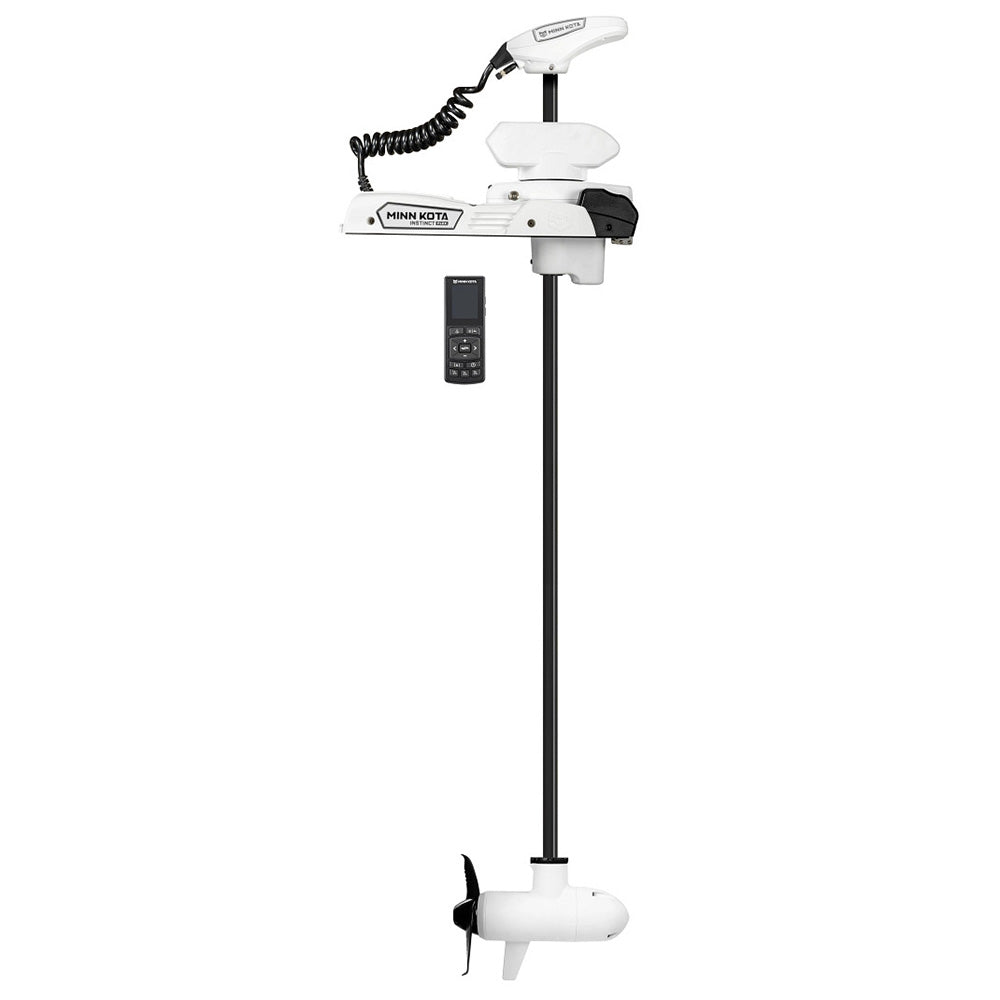 Moteur électrique Minn Kota Riptide Instinct QUEST 90/115 avec télécommande sans fil - 24/36 V - 90/115 lb - 72 po - Blanc