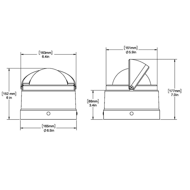 Ritchie DNB-200 Navigator Compass - Binnacle Mount - Black