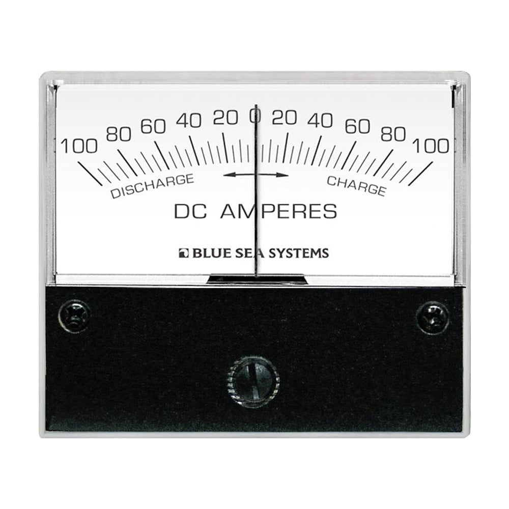 Ampèremètre analogique à centre zéro Blue Sea 8253 CC - Face 2-3/4", 100-0-100 ampères CC