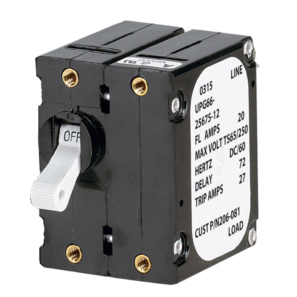 Disjoncteur magnétique Paneltronics à cadre « A » - 5 A - Bipolaire