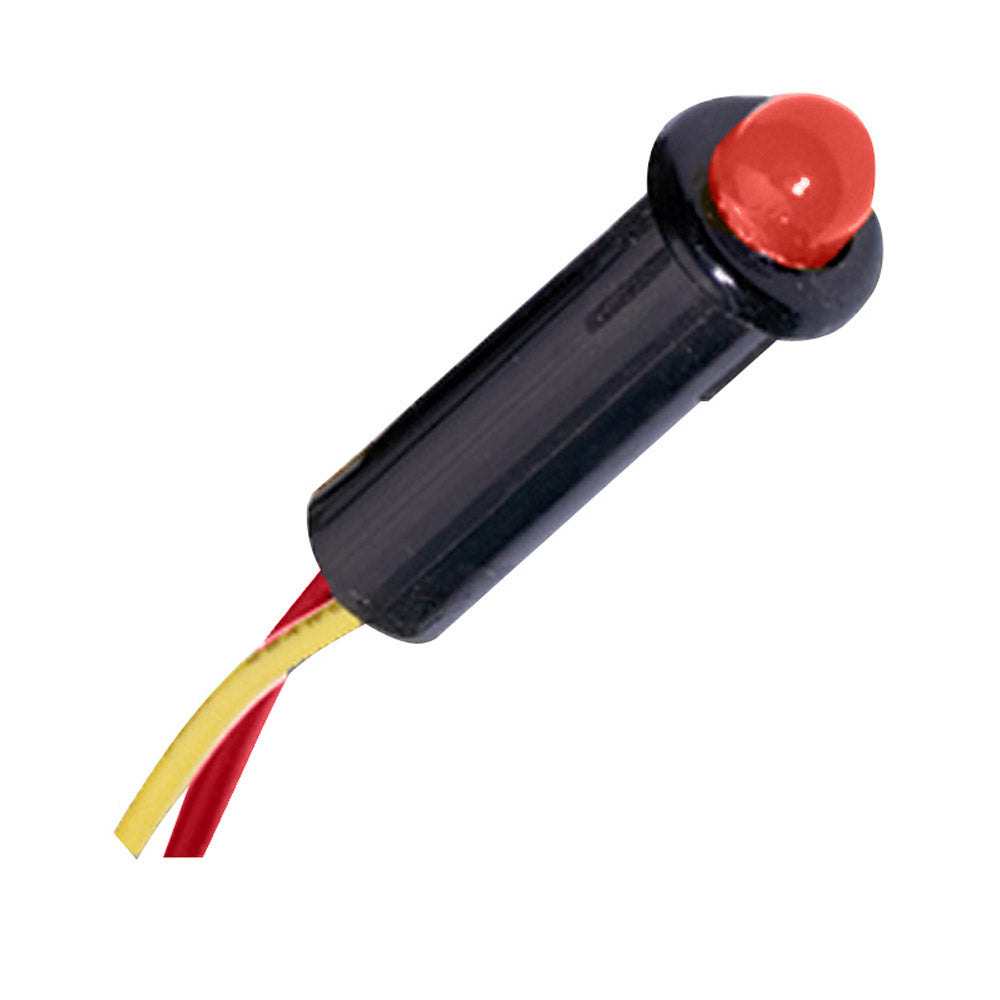 Voyant LED Paneltronics - Rouge - 240 VCA - 1/4"
