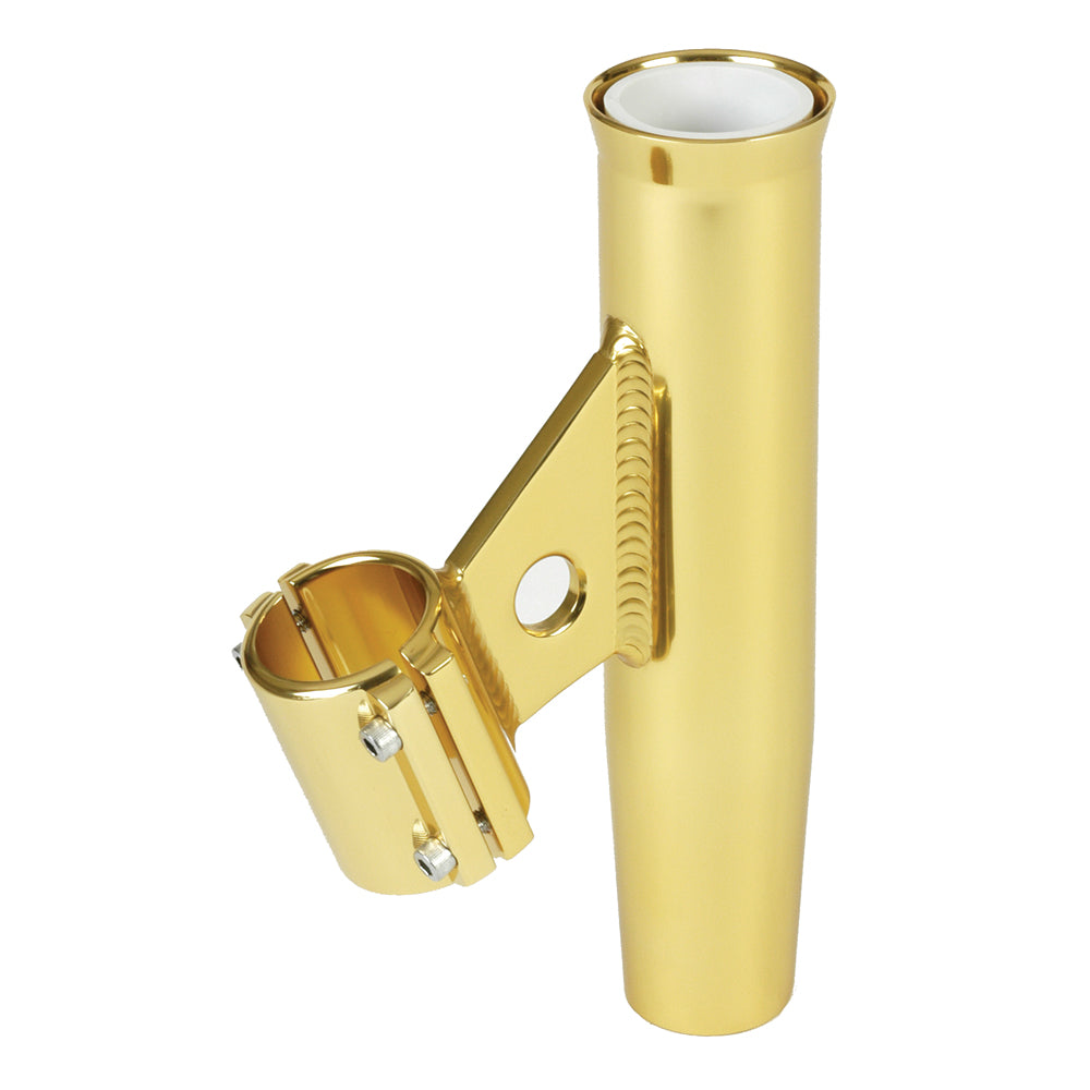 Support de tige à pince Lee's - Aluminium doré - Montage vertical - Compatible avec les tuyaux de 1,315 po de diamètre extérieur