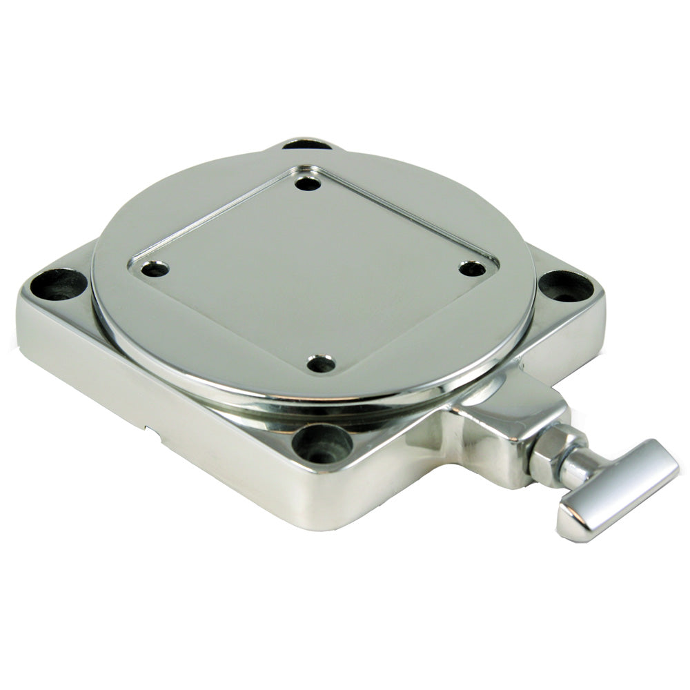 Base pivotante à profil bas en acier inoxydable Cannon
