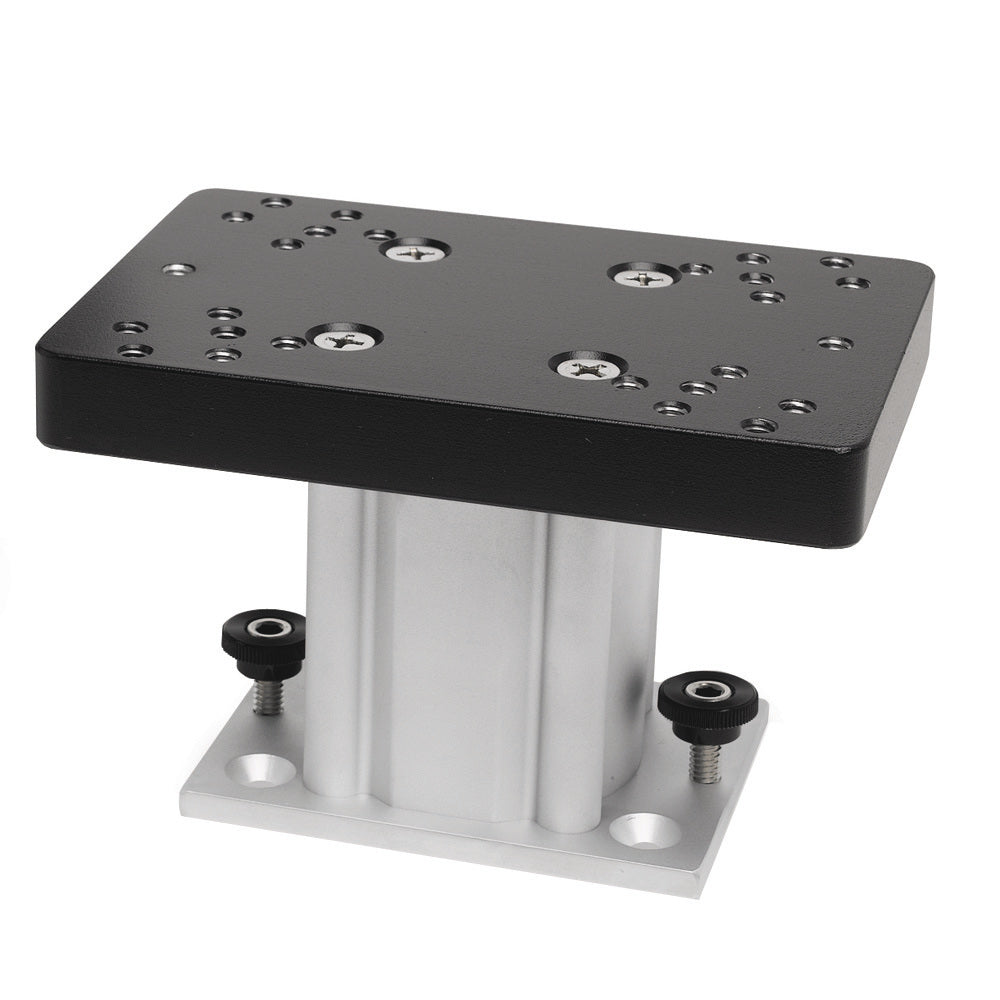 Socle de downrigger à base fixe en aluminium Cannon - 4"