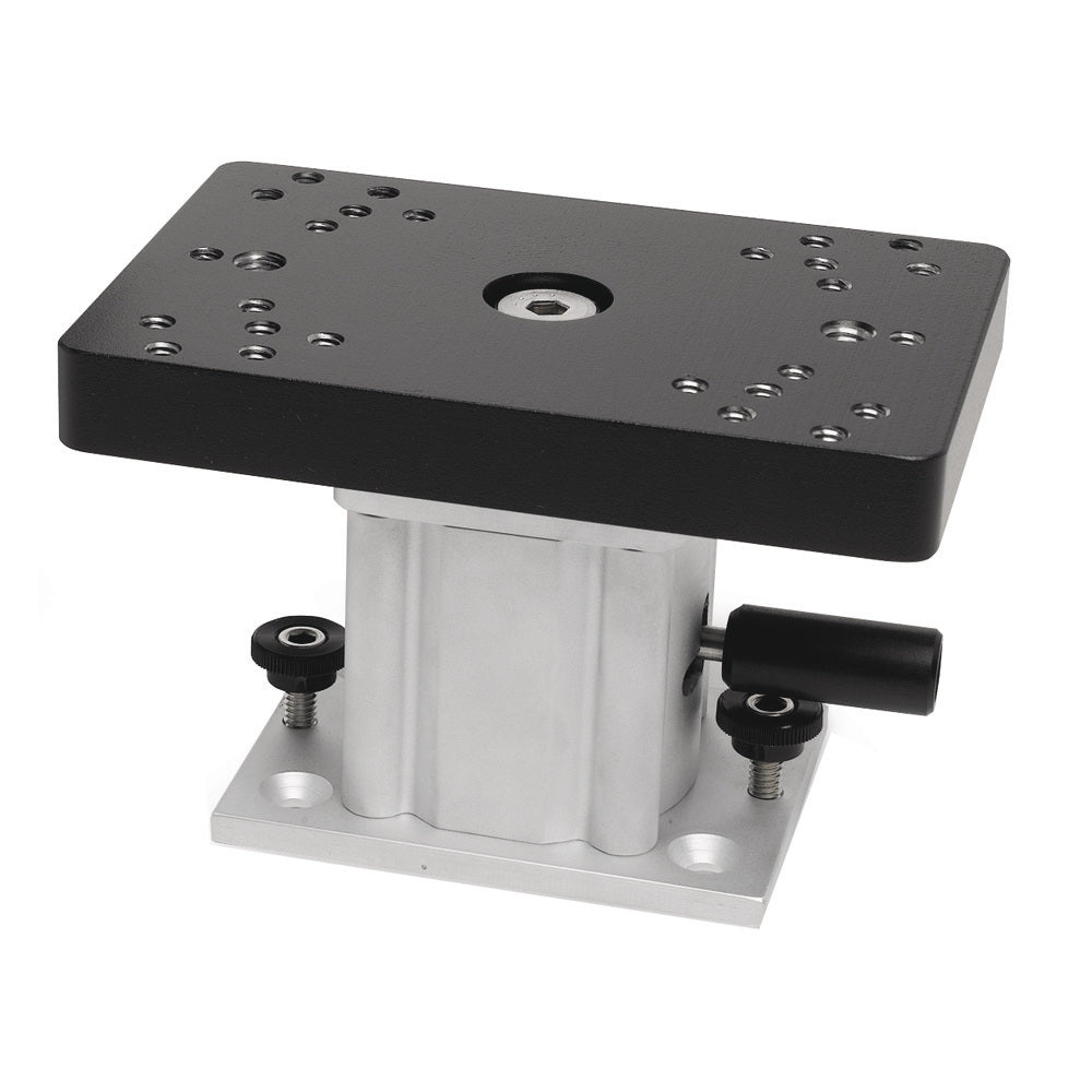 Socle de downrigger à base pivotante en aluminium Cannon - 4"