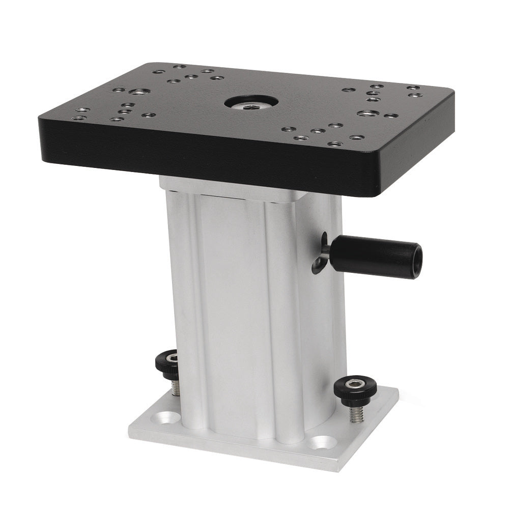 Socle de downrigger à base pivotante en aluminium Cannon - 6"