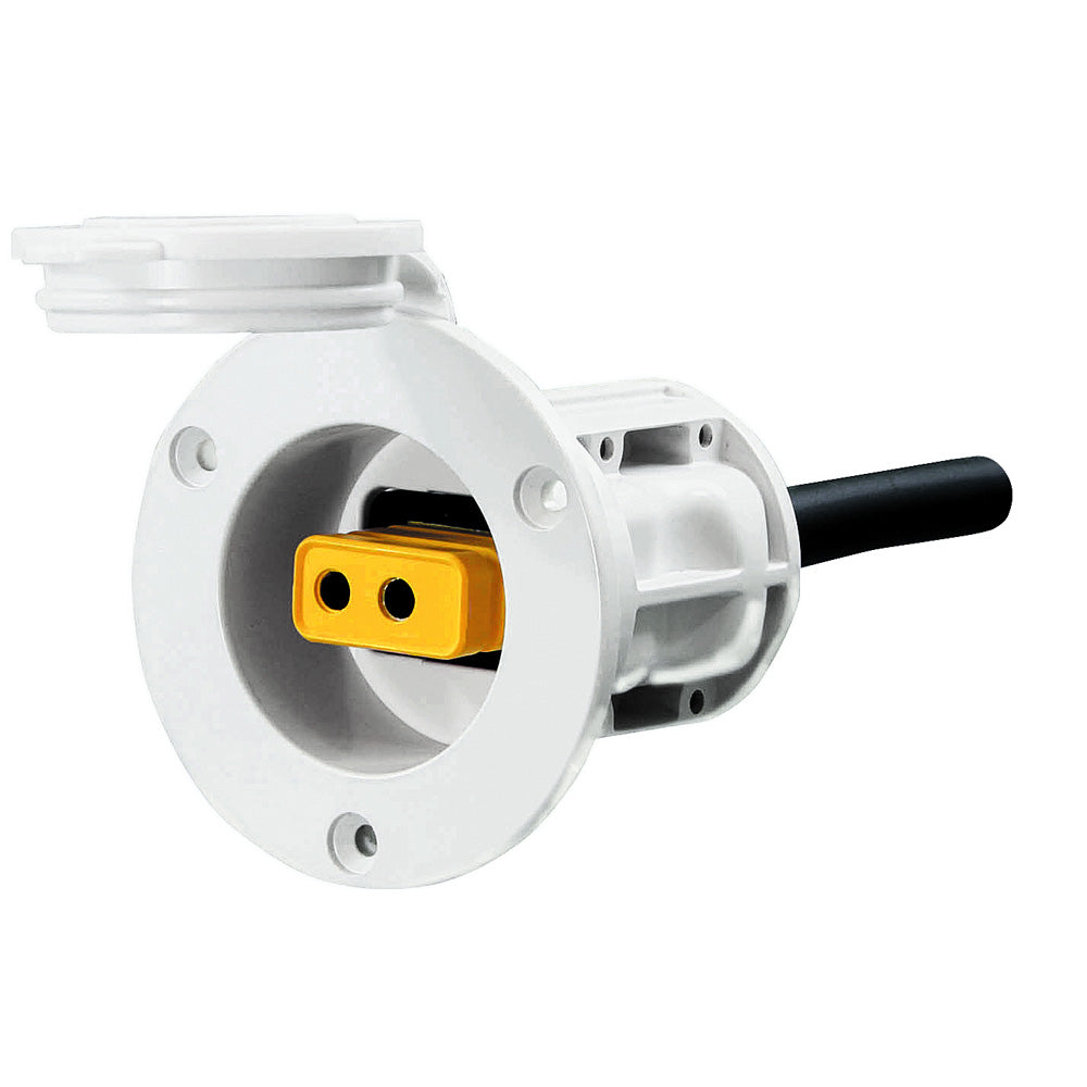 Port d'alimentation encastré Cannon - Blanc