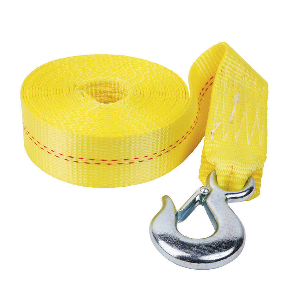 Sangle et crochet de treuil robustes Fulton 2 po x 20 pi - Charge maximale : 4 000 lb