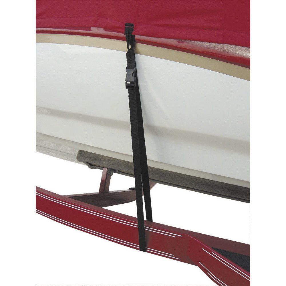 Attaches de bâche de bateau BoatBuckle Snap-Lock - 1" x 4' - Paquet de 6