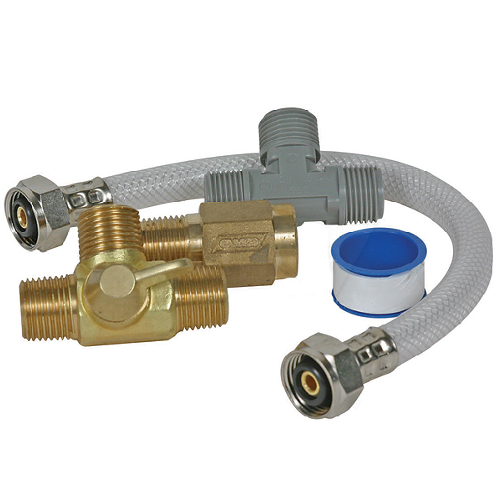Kit de dérivation de chauffe-eau permanent Camco Quick Turn