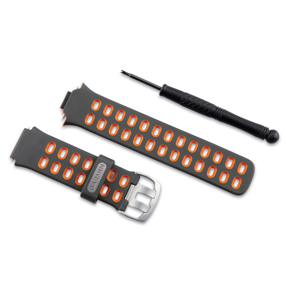 Bracelet de rechange Garmin pour Forerunner 310XT - Orange/Gris