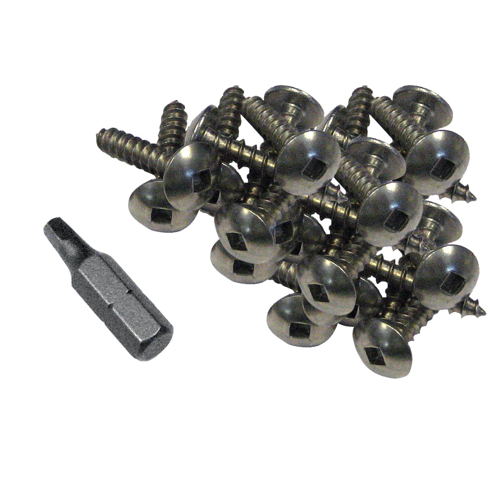 Fixations profilées en acier inoxydable Dock Edge, 100 pièces, 1"
