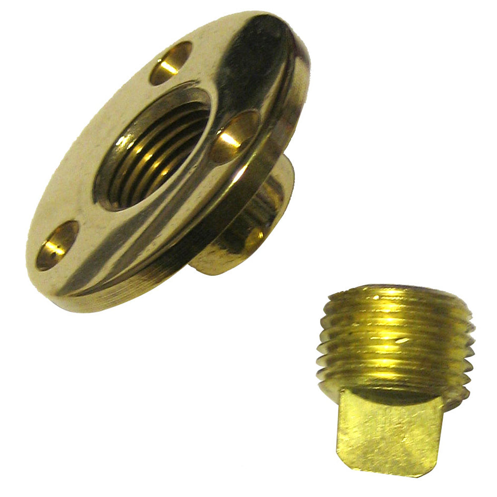 Ensemble de bouchon de vidange et de vidange Perko Garboard en bronze coulé/laiton FABRIQUÉ AUX ÉTATS-UNIS