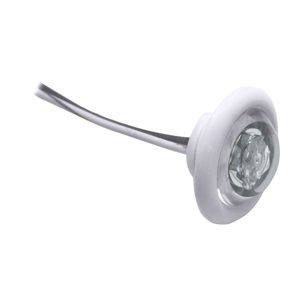 Luminaire LED innovant pour cloison/vivier « The Shortie » à LED blanche avec œillet blanc
