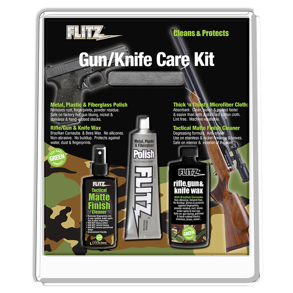 Kit d'entretien pour couteaux et armes à feu Flitz