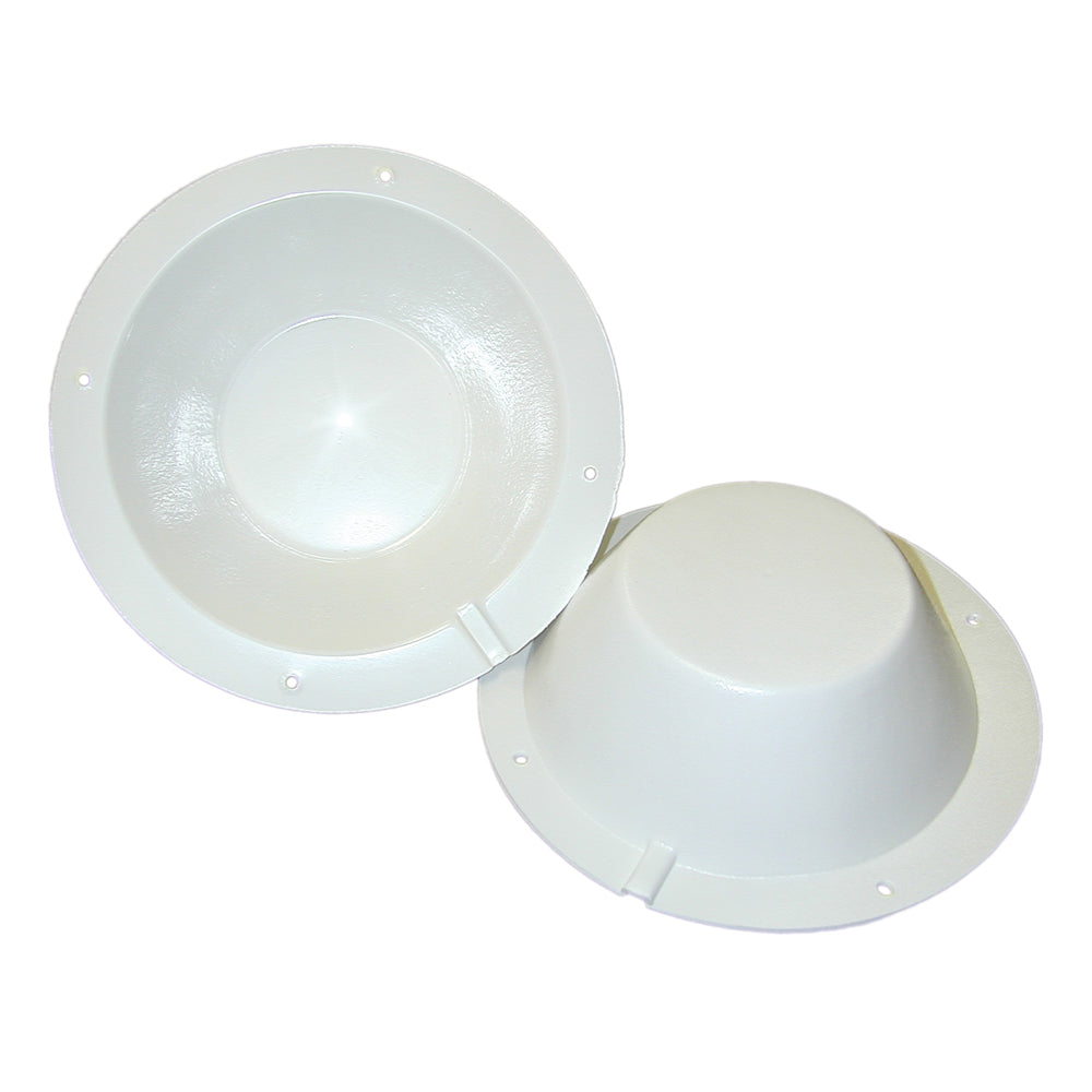Cache arrière pour haut-parleur Poly-Planar 8-1/2" - Blanc