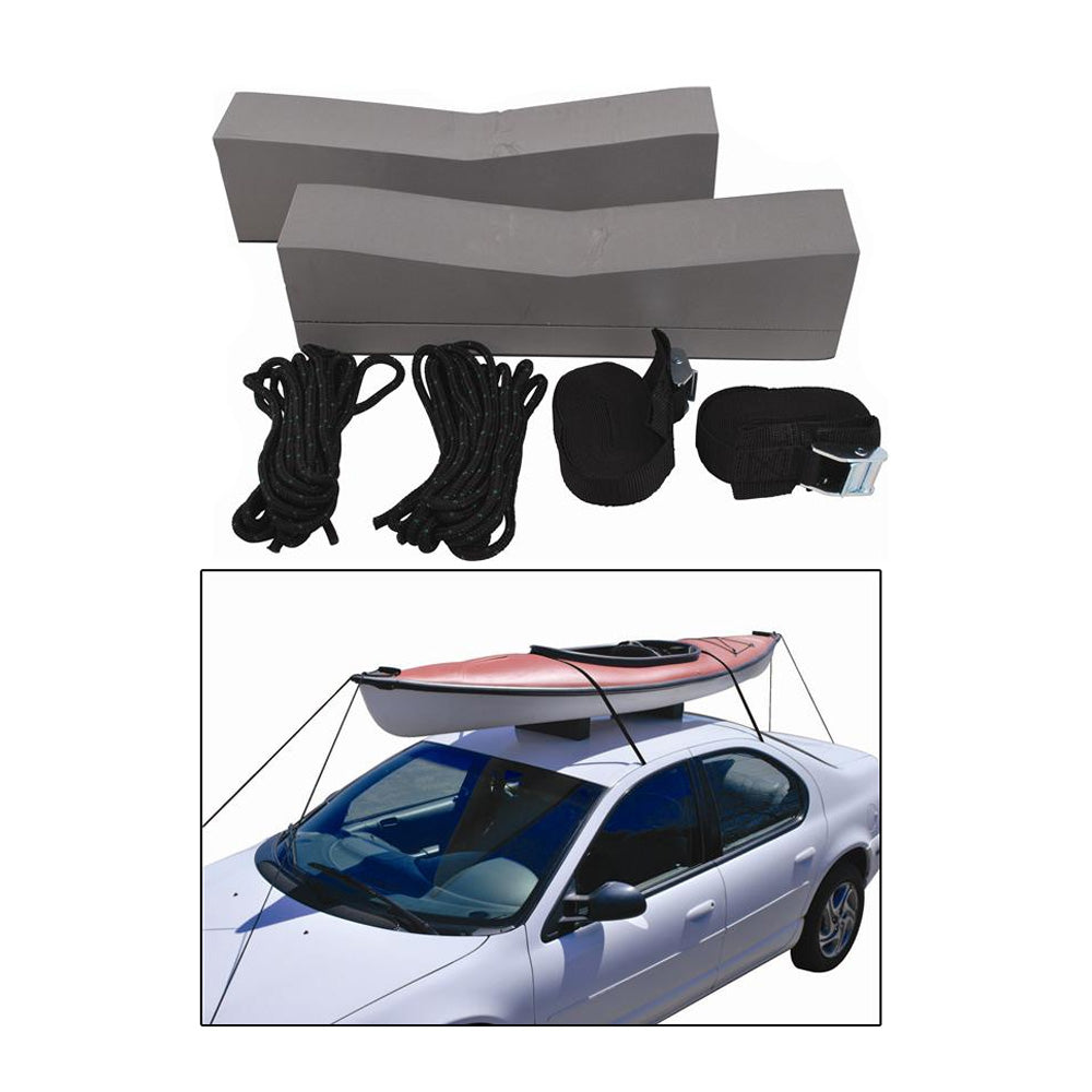 Kit de transport de kayak sur toit de voiture Attwood