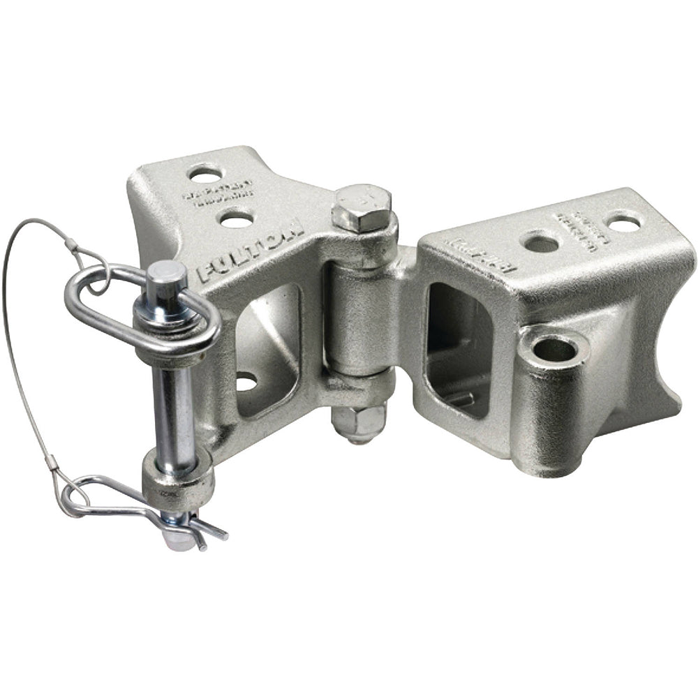 Ensemble de charnières boulonnées et rabattables Fulton pour poutre de remorque de 2 po x 3 po, capacité de charge de 5 000 lb, pivot de 48 po, finition zinc Z-Max 600