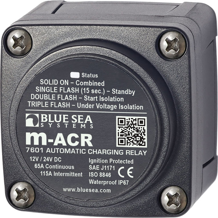 Relais de charge automatique Blue Sea 7601 DC Mini ACR - 65 A