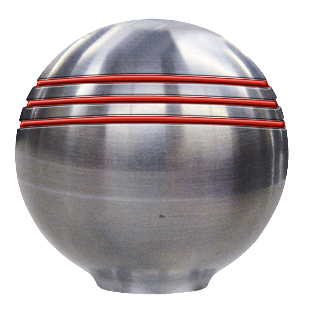 Pommeau d'accélérateur Schmitt Marine - 1-7/8" - Rainures rouges