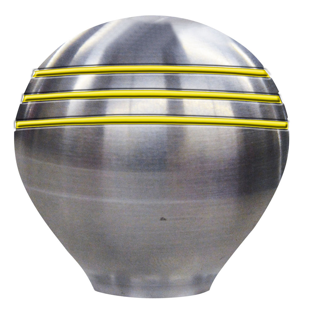 Pommeau d'accélérateur Schmitt Marine - 1-1/2" - Rainures dorées