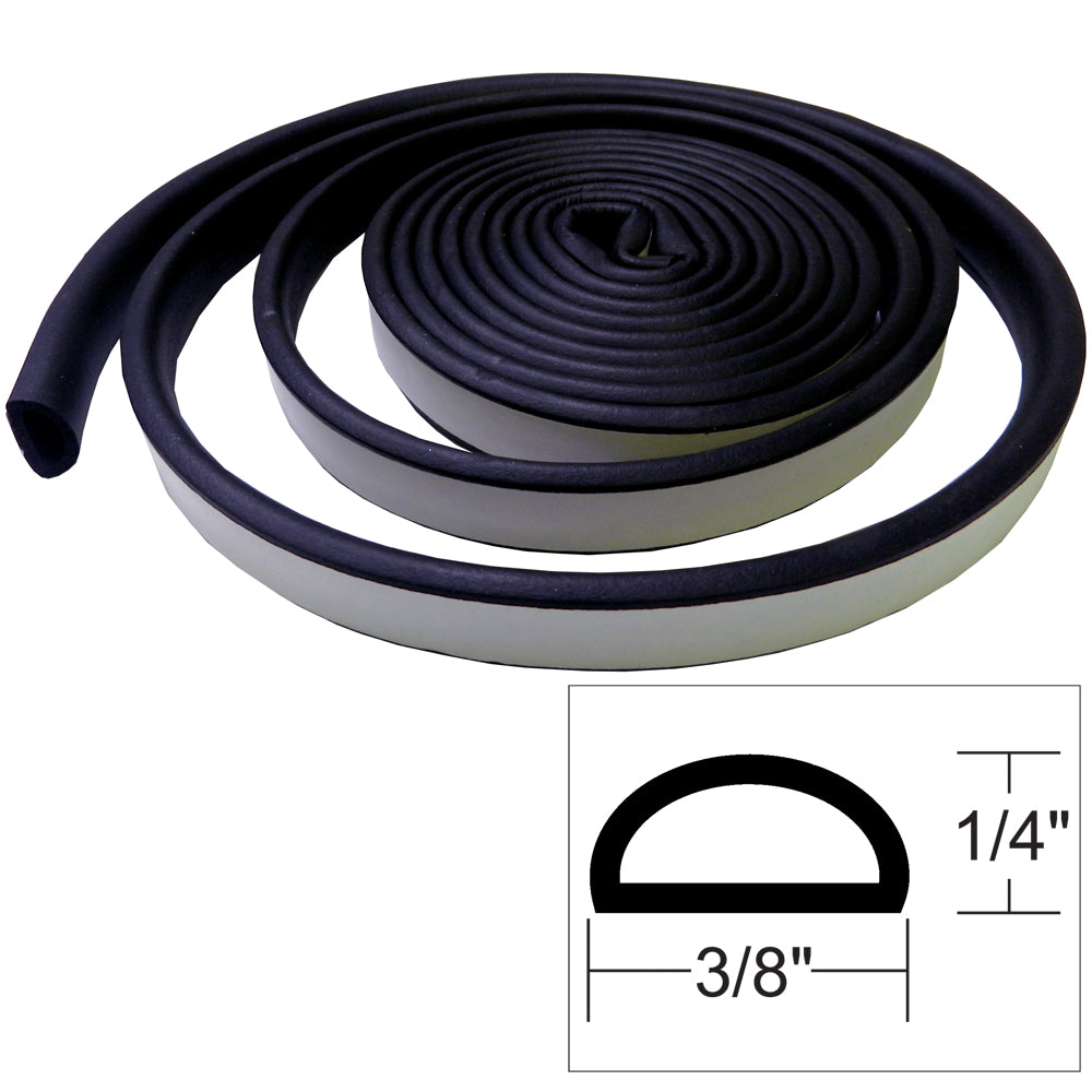 Joint d'étanchéité TACO - 10 pi L x 1/4 po H x 3/8 po L - Noir