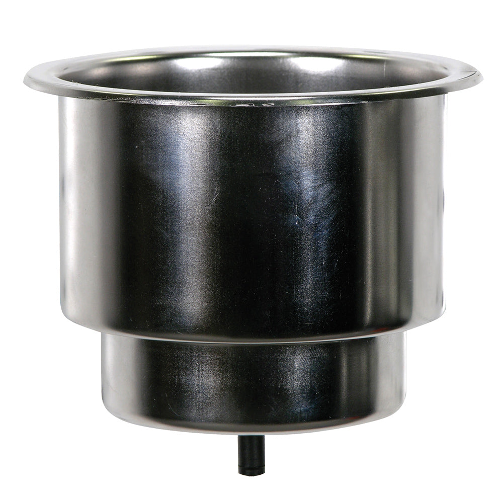 Porte-gobelet Whitecap Flush avec drain - Acier inoxydable 302