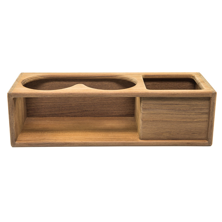 Support isotherme pour boissons et jumelles Whitecap Teak Two avec plateau