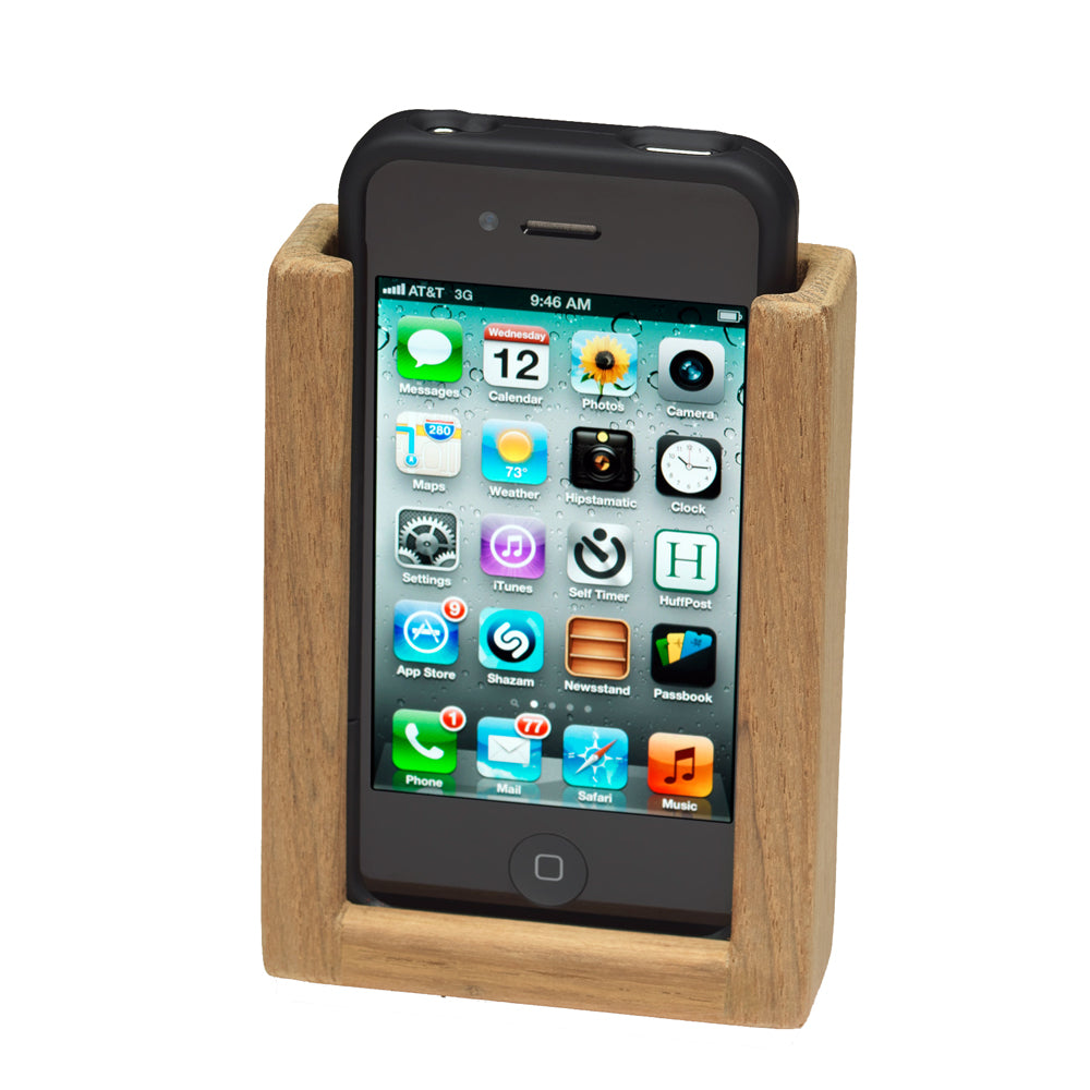 Support pour iPhone en teck Whitecap