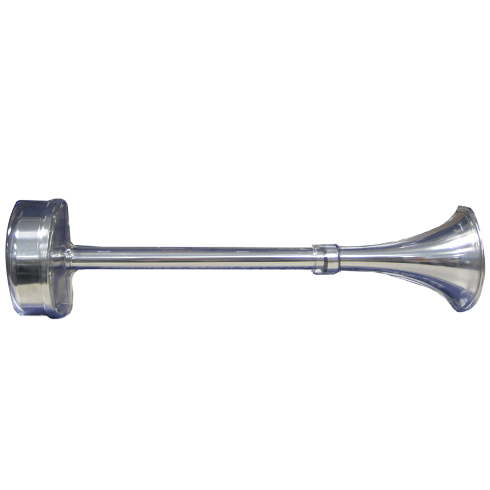 Klaxon simple standard Schmitt Marine - 12 V - Extérieur en acier inoxydable