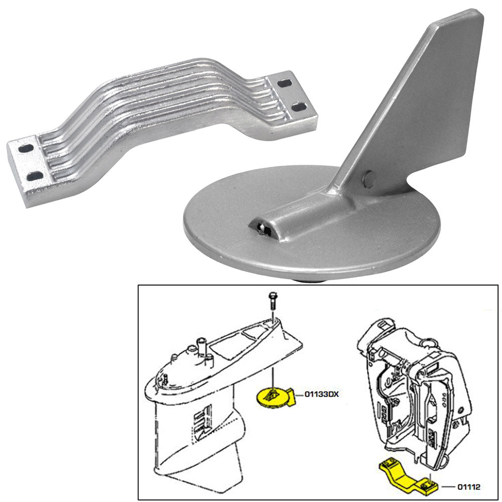 Kit d'anodes Tecnoseal - Yamaha 150-200 CV - Aluminium
