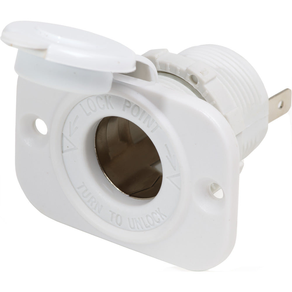 Prise de tableau de bord Blue Sea 12 V - Blanc