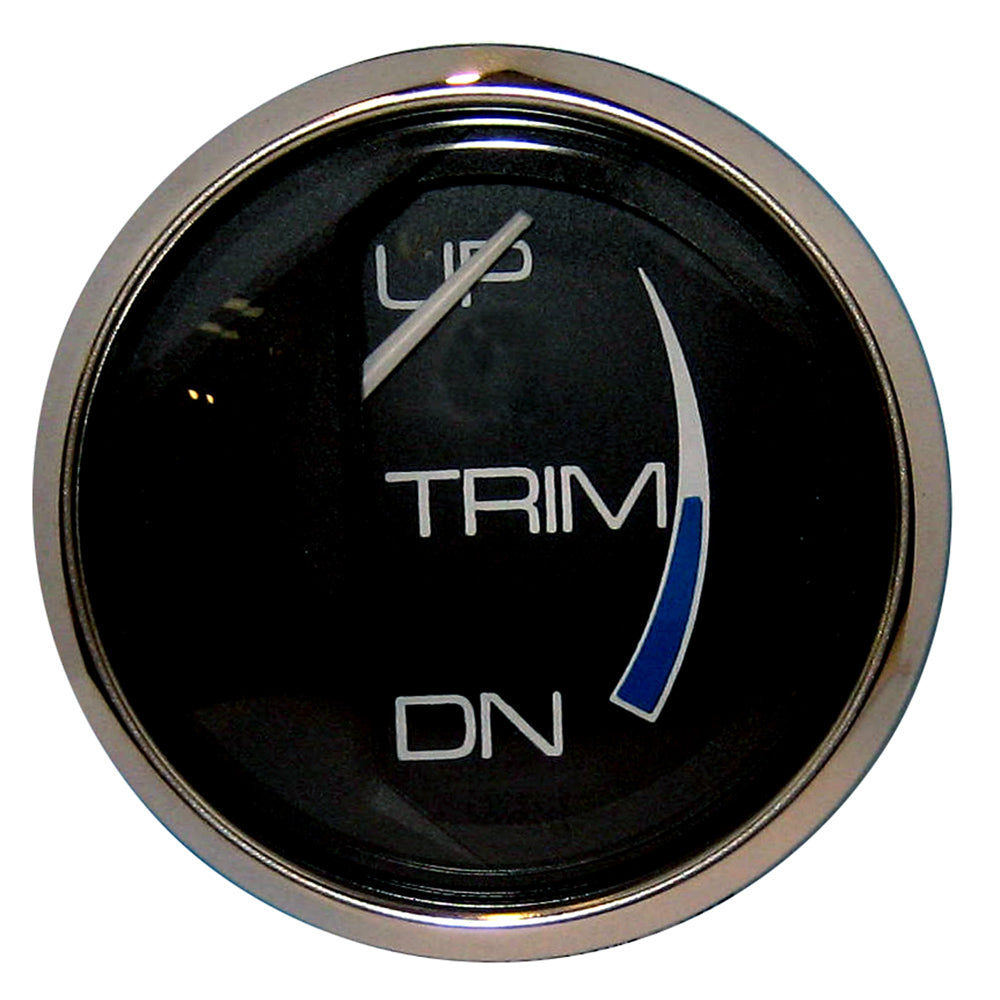 Indicateur de trim Faria Chesapeake Black 2" (Mercury / Mariner / Mercruiser / Volvo DP / Yamaha 01 et plus récent)