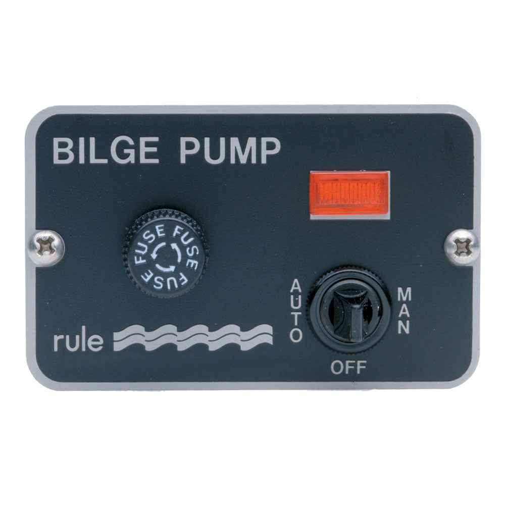 Interrupteur éclairé à 3 voies Rule Deluxe pour flotteur automatique 24/32 V CC