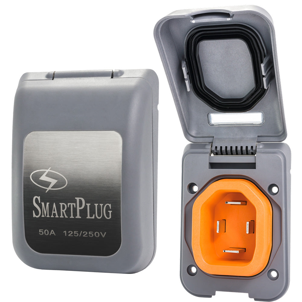 Couvercle d'entrée mâle non métallique SmartPlug 50 A - Gris