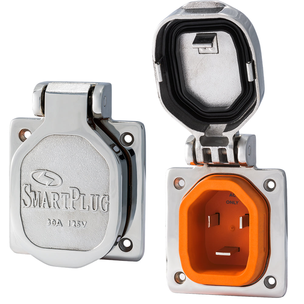 Couvercle d'entrée mâle SmartPlug 30 A - Acier inoxydable