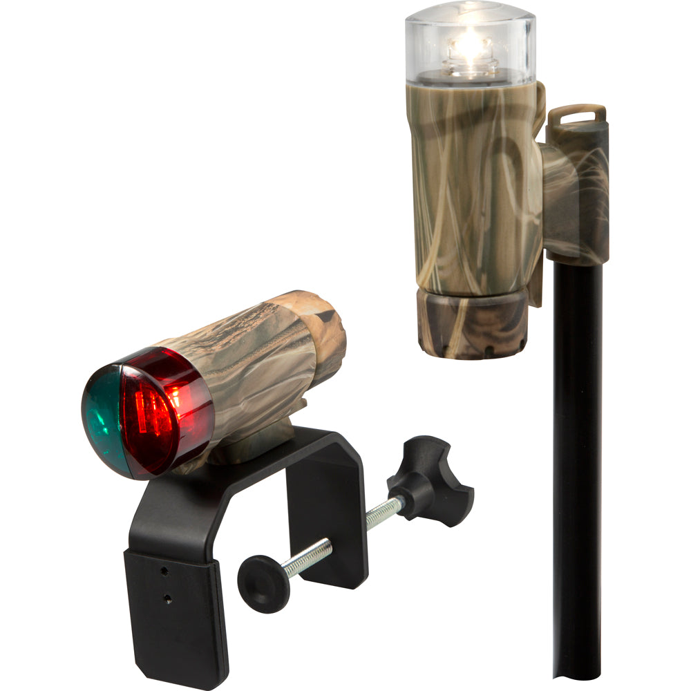 Kit d'éclairage LED portable à pince Attwood - RealTree Max-4 Camo