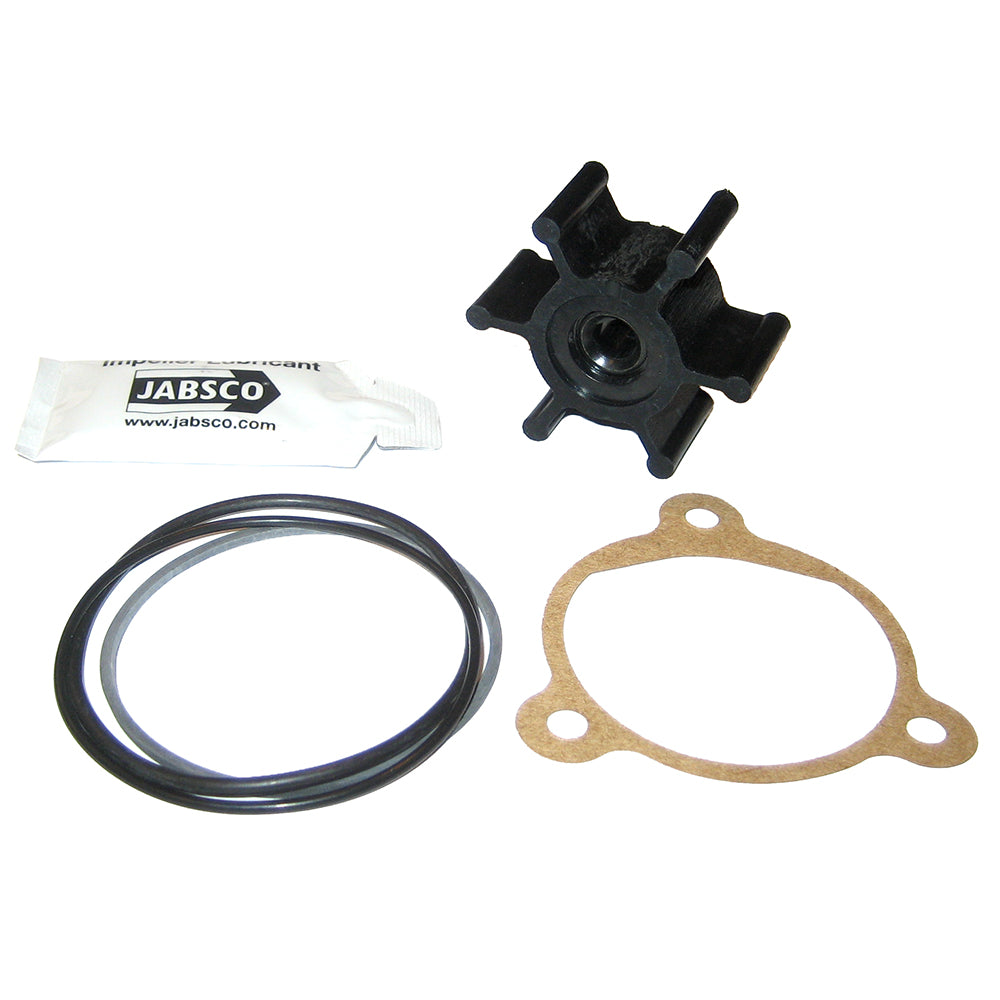 Kit de turbine Jabsco en néoprène avec couvercle, joint ou joint torique - 6 pales - Diamètre d'arbre 5/16