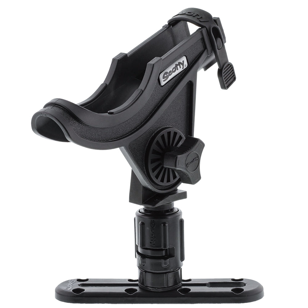 Support de canne à pêche Scotty 282 Baitcaster avec rail et tête d'engrenage