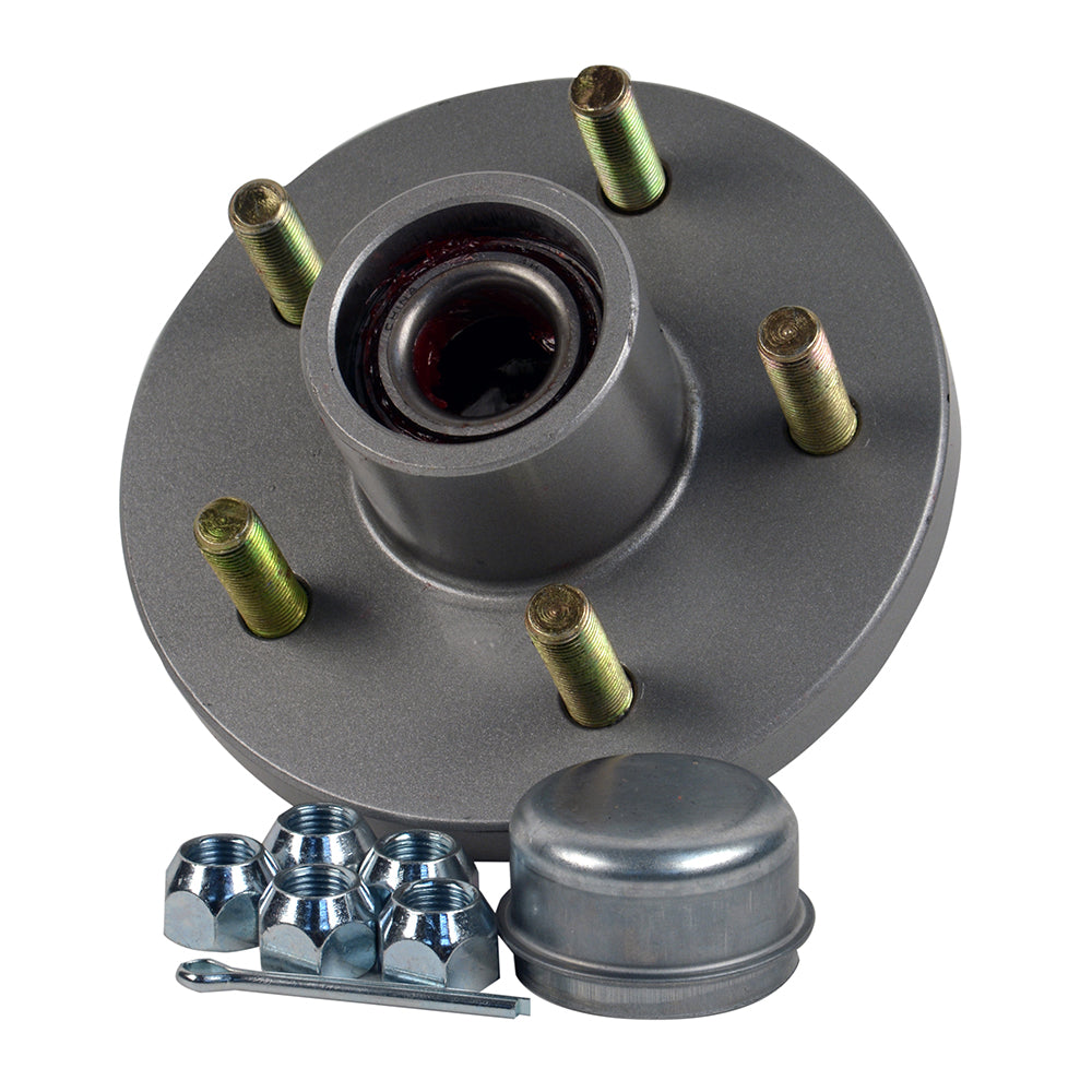 Kit de moyeu de remorque CE Smith - 1-3/8" x 1-1/16" conique - 5 x 4-1/2" galvanisé