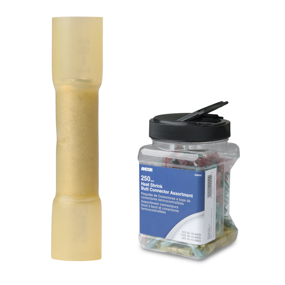 Connecteur thermorétractable Ancor 12-10 AWG - 200 pièces - Pot
