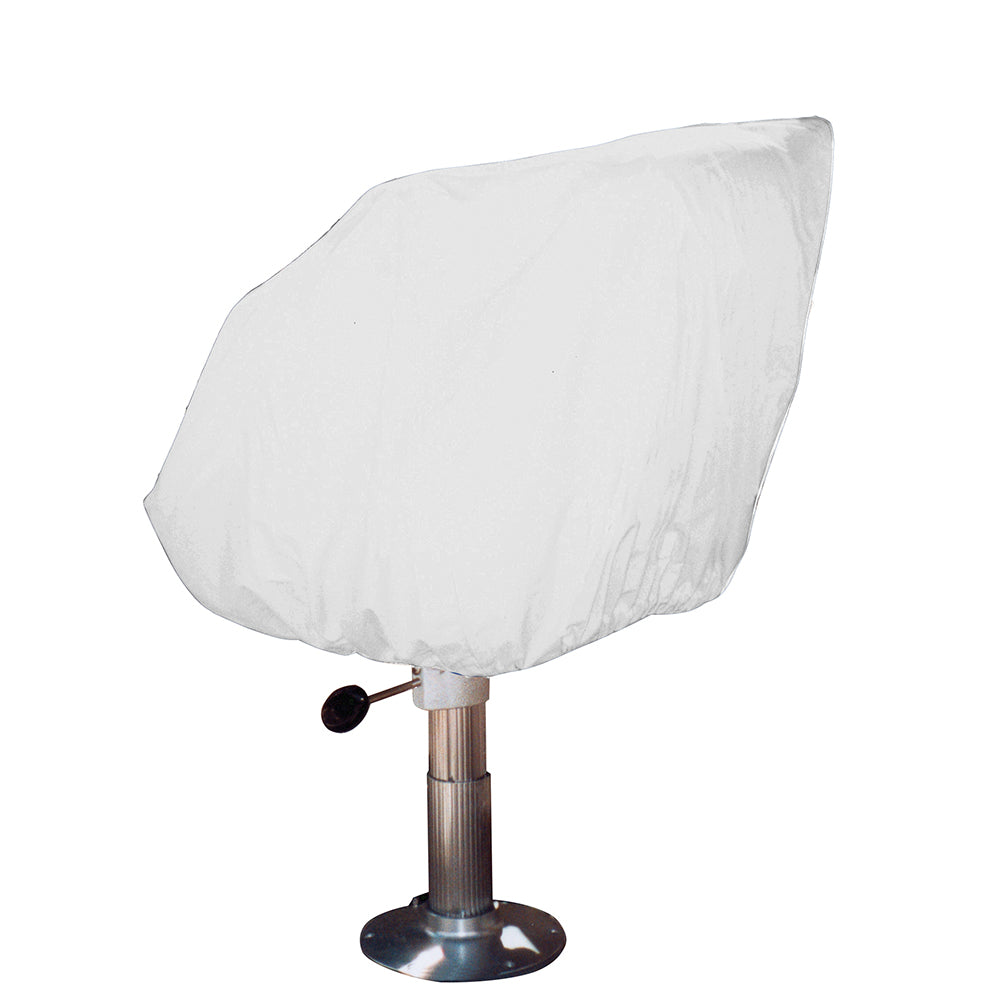 Housse de siège de bateau Taylor Made pour barre/seau/dossier fixe - Vinyle blanc