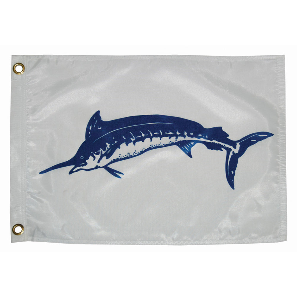 Drapeau Marlin Bleu Taylor Made 12" x 18"