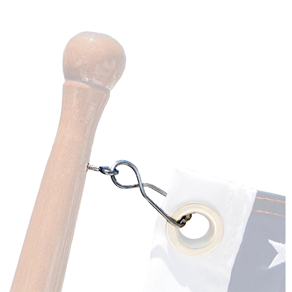 Pinces à drapeau Taylor Made Skipper avec œillets à vis en acier inoxydable (paquet de 4)