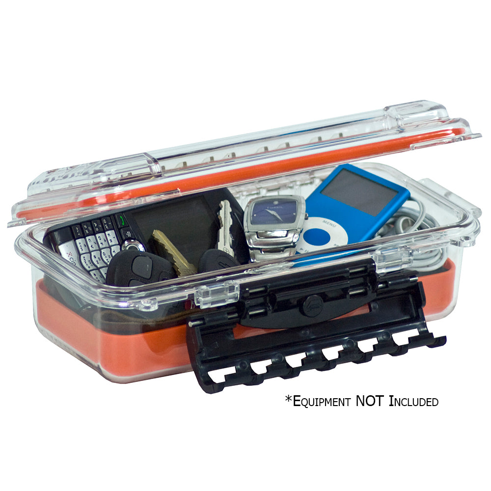 Boîte de rangement étanche en polycarbonate Plano - Format 3500 - Orange/Transparent