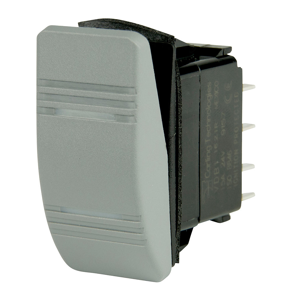 Interrupteur Contura BEP DPDT - 2 LED orange - Gris - ON/ON