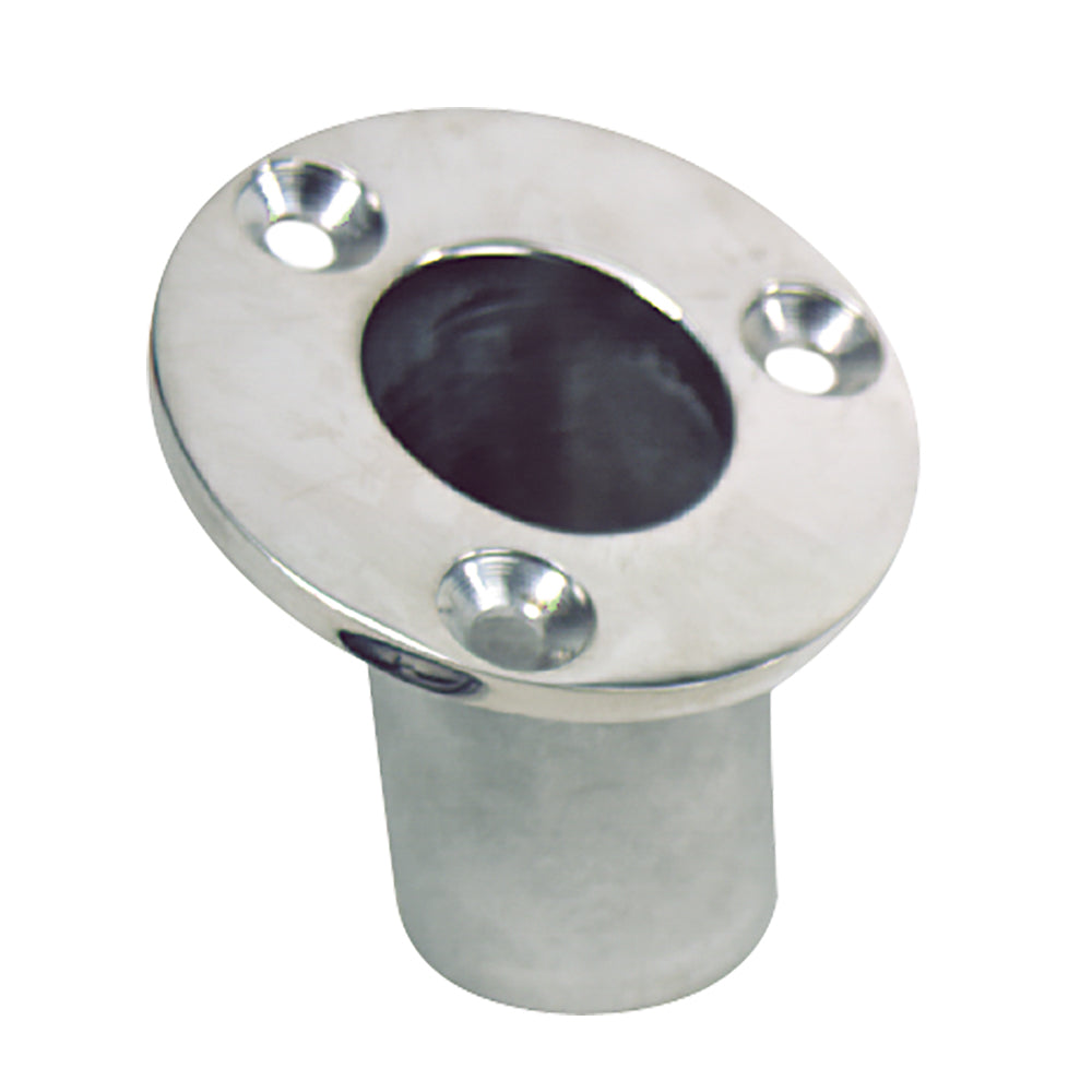 Douille de mât de drapeau encastrée Whitecap - Acier inoxydable - Diamètre intérieur 1-1/4"