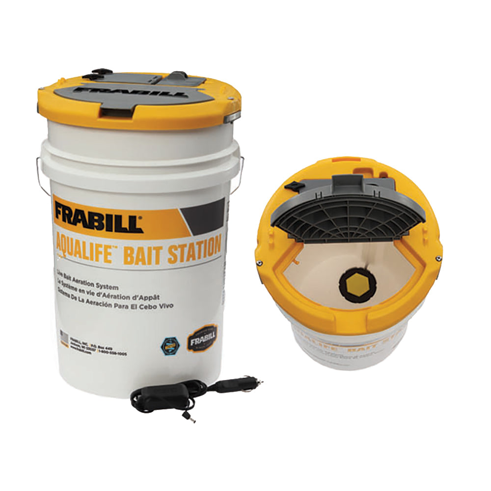 Station d'appât Frabill Aqua-Life - Seau de 6 gallons